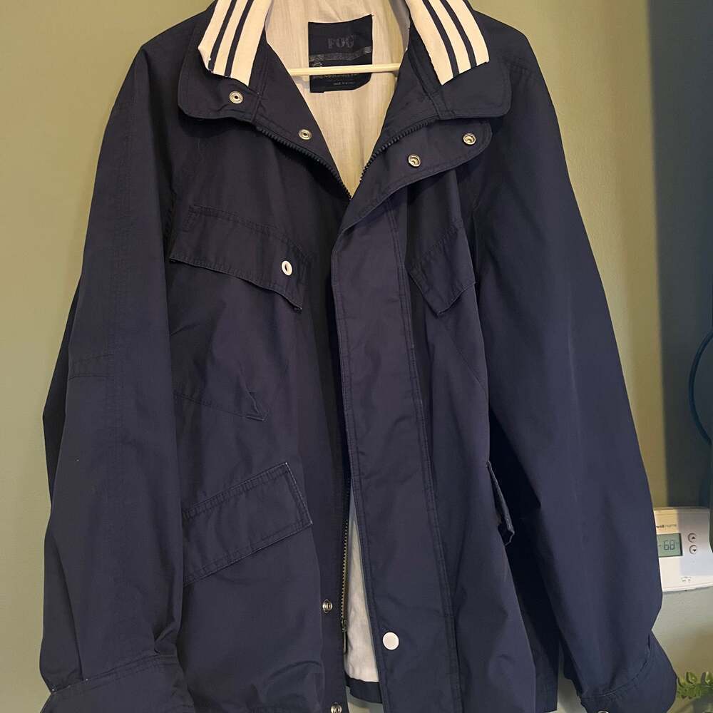 Vintage London Fog Hooded Parka All-Weather Jacket with Zipper and Snaps